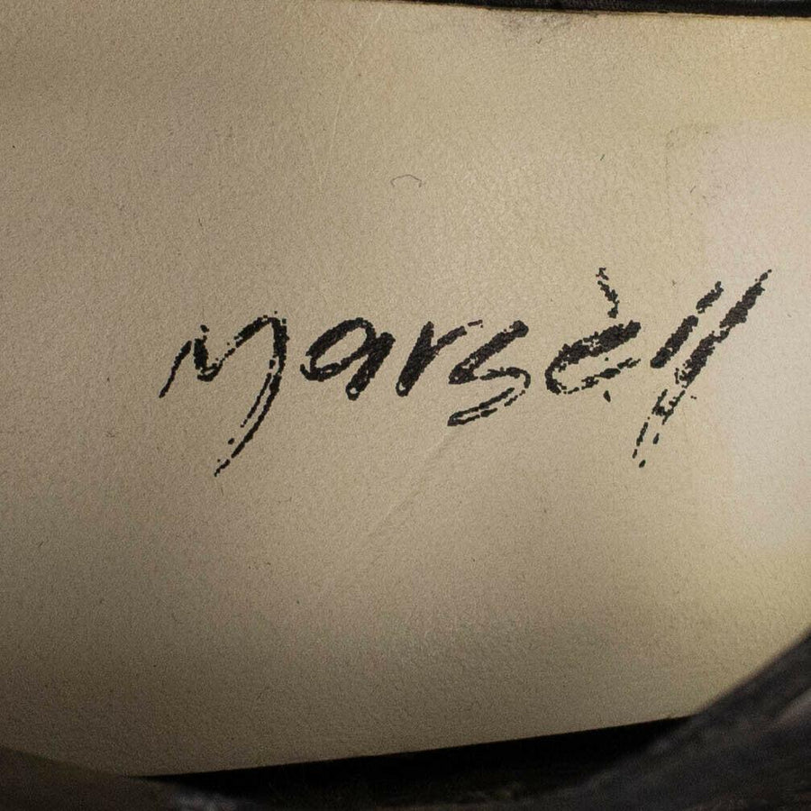 Sandaletto Calf Skin Leather Heels Sandals - Black