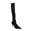 'Sandrine' Stretch Knee Boots - Black