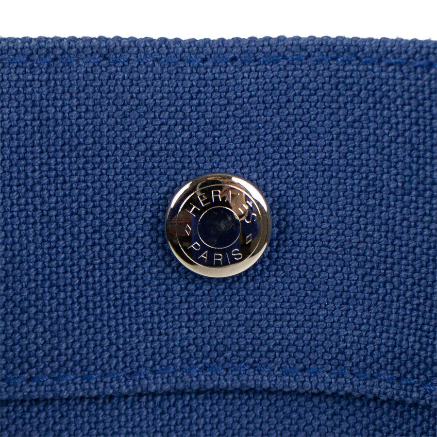Cotton Sac de Plage GM Canvas Beach Tote Bag - Navy
