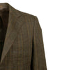 Drop 6 Plaid 3 Roll 2 Button Linen Sport Coat - Light Brown