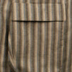 Striped 3 Roll 2 Button Silk Blend Sport Coat - Brown