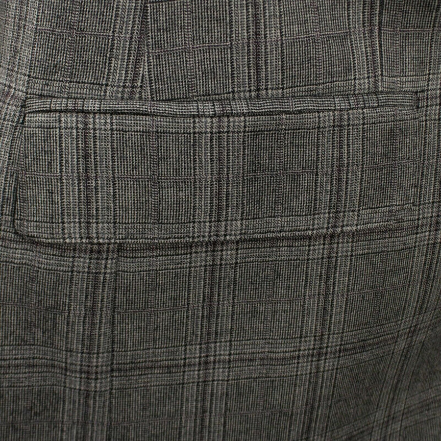 Drop 6 Plaid Wool Blend 3 Roll 2 Button Classic Fit Suit - Gray
