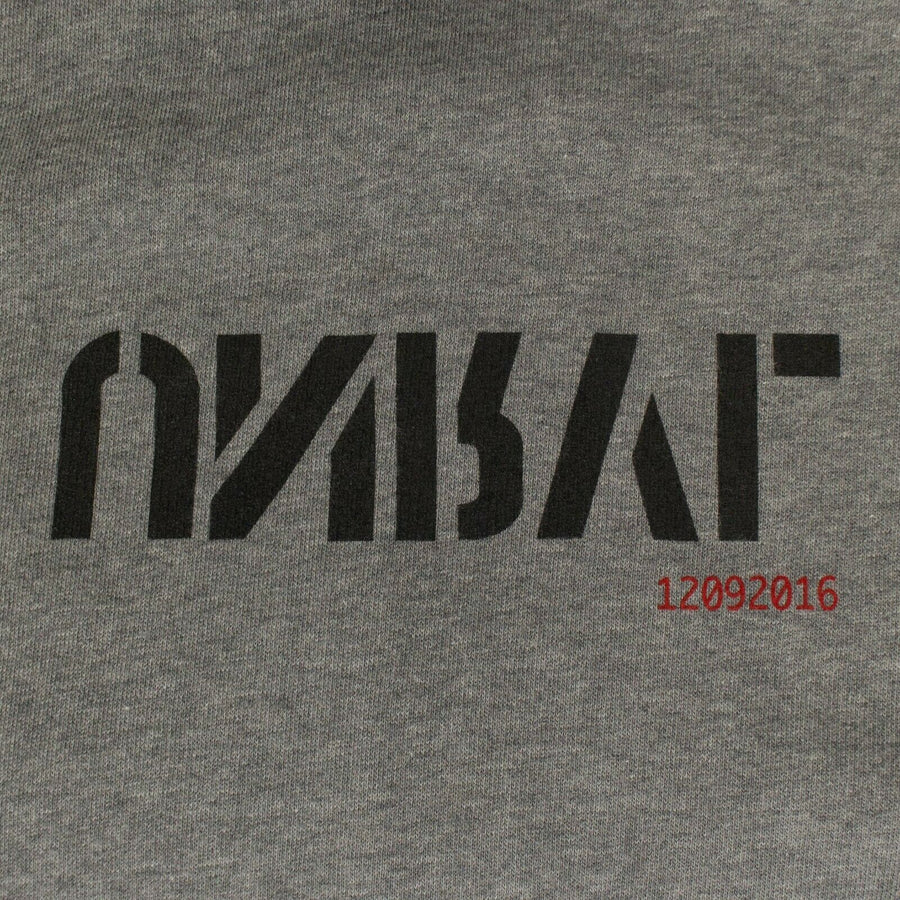 Cotton Logo Printed Hooded Sweatshirt - Gray