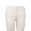 Cropped Cotton Blend Pants - Ivory