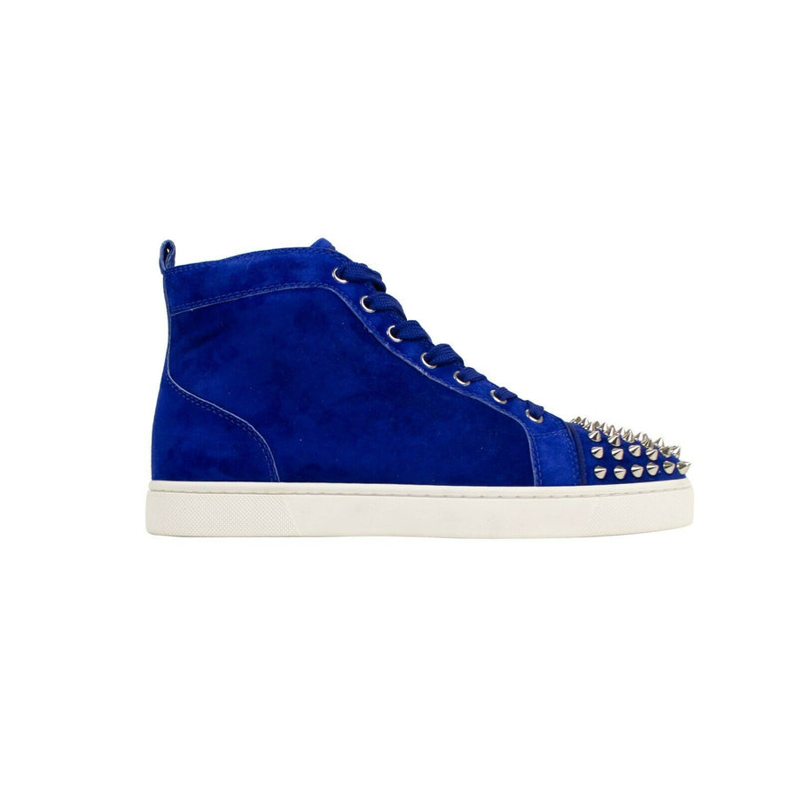 Men's Suede Lou Spikes Hi-Top Sneakers - Blue