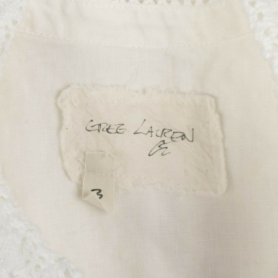 Linen Short Sleeve Tux Studio Shirt - White