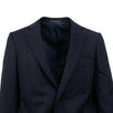 Drop 8 Plaid 3 Roll 2 Button Wool Blend Sport Coat - Navy Blue