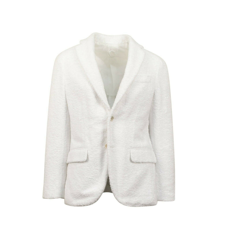 Drop 8 Terry Cotton Two Button Sport Coat Size - White