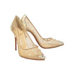 'Degra' 100mm Mesh Pumps Heels - Beige