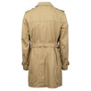 Double Breasted Cotton Trench Coat - Beige