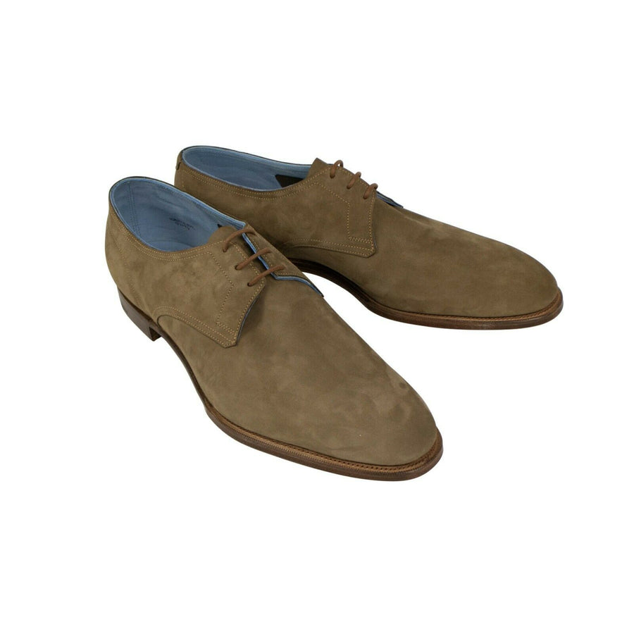 Suede Leather Oxford Dress Shoes - Taupe