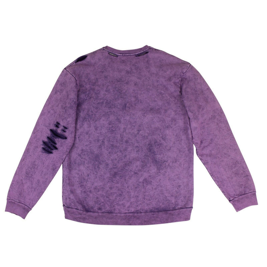 Free Fallin Perfect Crew Neck Pullover Sweater - Acid Purple