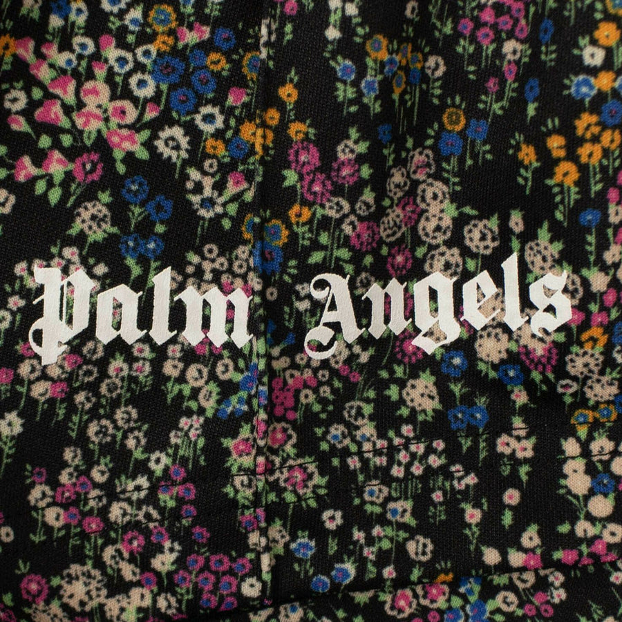 Side Stripe Floral Print Track Shorts - Multi