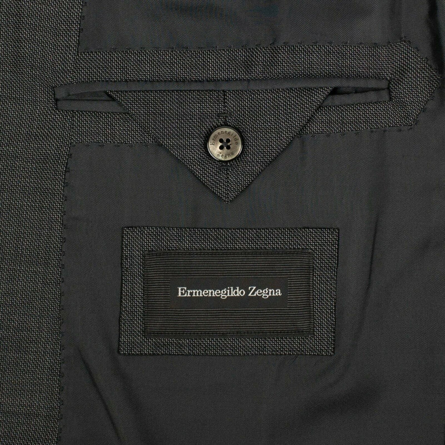 Wool Two Button Suit - Gray