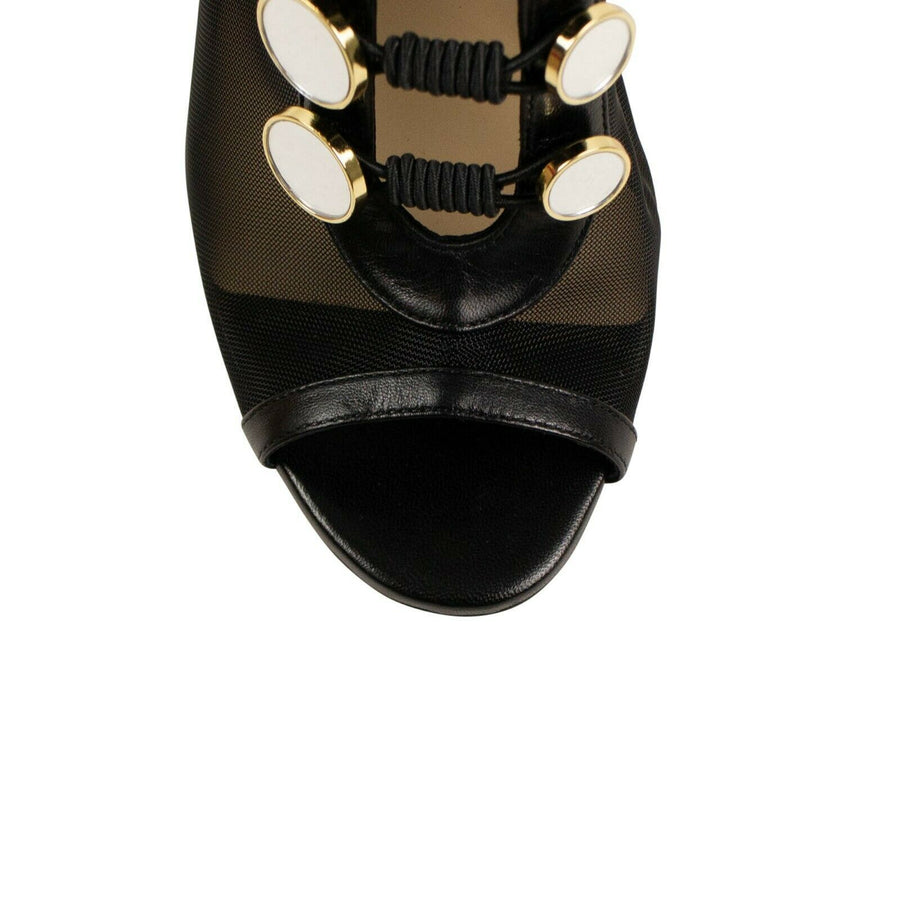 Marikate Open Toe Ankle Boots - Black