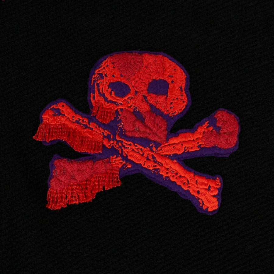 Reverse Fleece Bandana Hoodie - Black