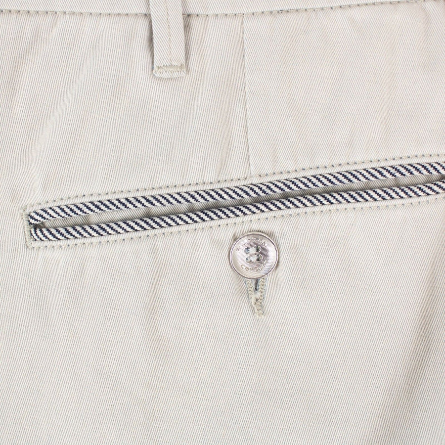 Beige Cotton Dress Pants