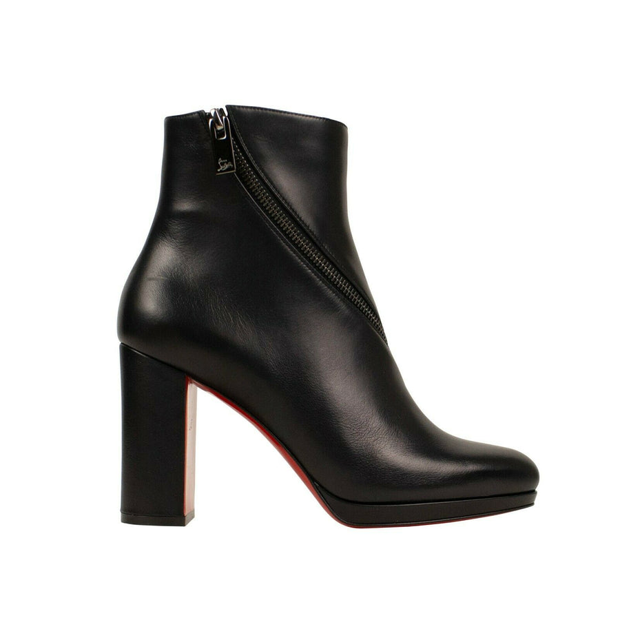 'Birgitta' Leather Ankle Boots - Black