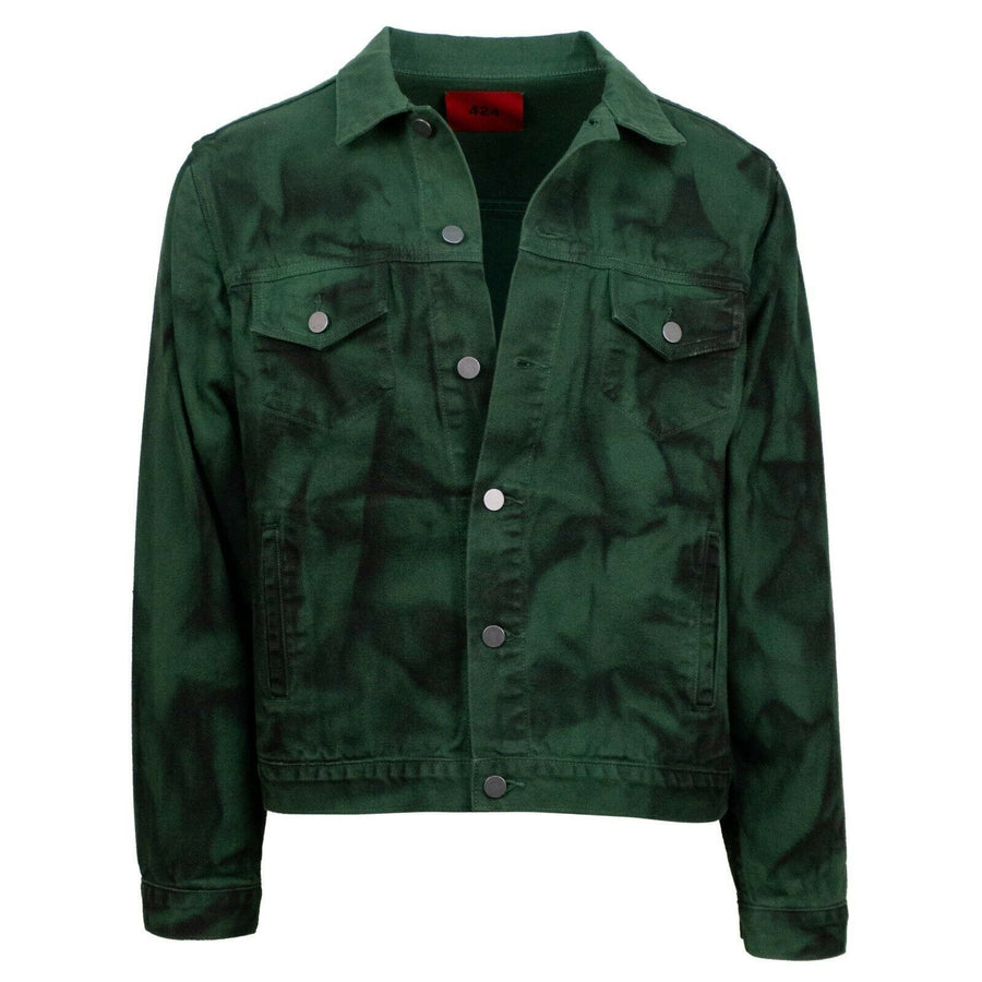 Painted Trucker Jacket - Green