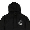 Cotton 'ASSC' Logo Hooded Sweatshirt - Black