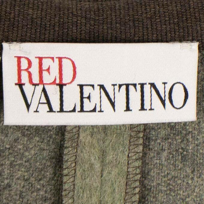 Wool Pleated Above Knee Length  Skirt - Gray / Brown