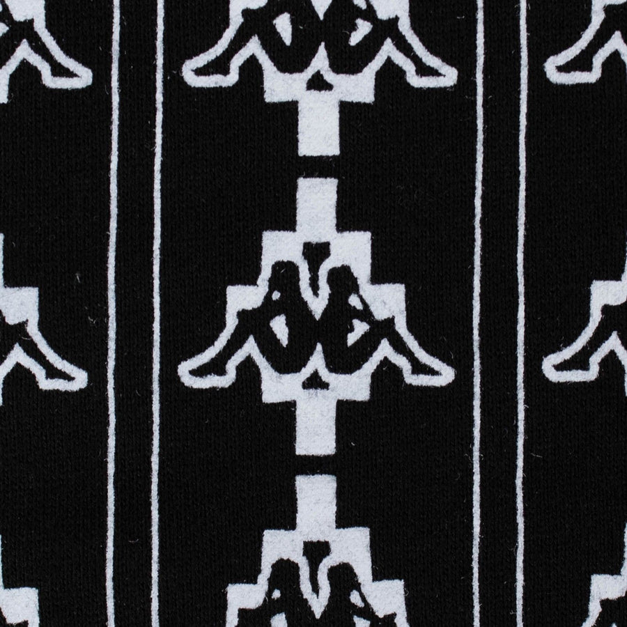 Kappa All Over Logo Shorts - Black / White