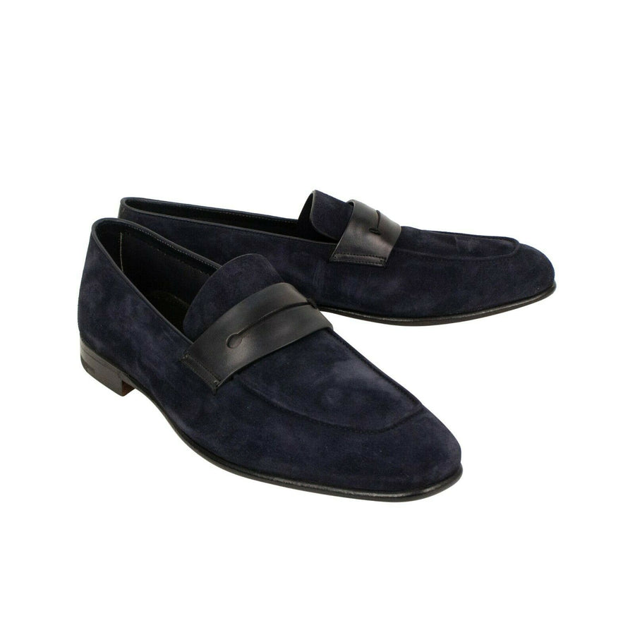 'Asola' Penny Loafer Shoes - Navy