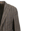 Drop 8 Plaid Two Button Wool Blend Sport Coat - Brown