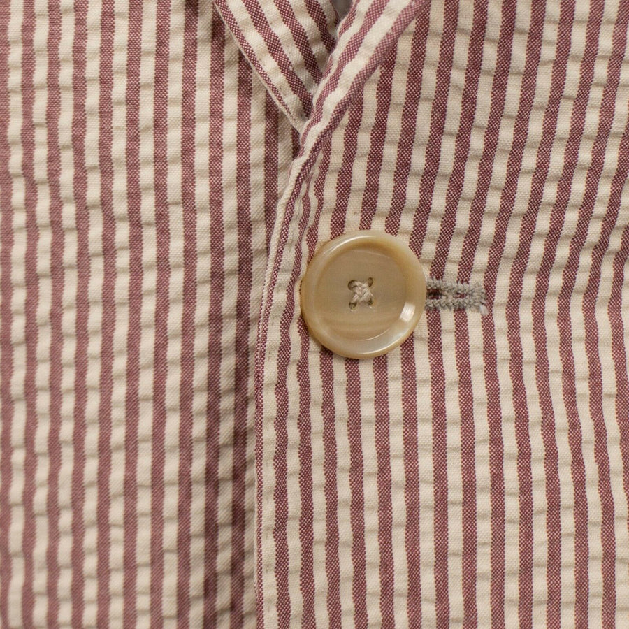 Drop 8 Striped Two Button Cotton Sport Coat - Red