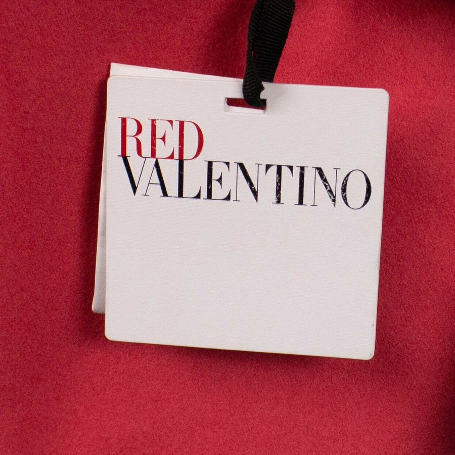 Wool Long Blazer Coat - Coral