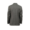 Drop 6 Plaid Wool Blend 3 Roll 2 Button Classic Fit Suit - Gray