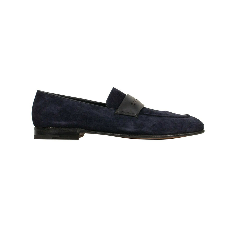'Asola' Penny Loafer Shoes - Navy