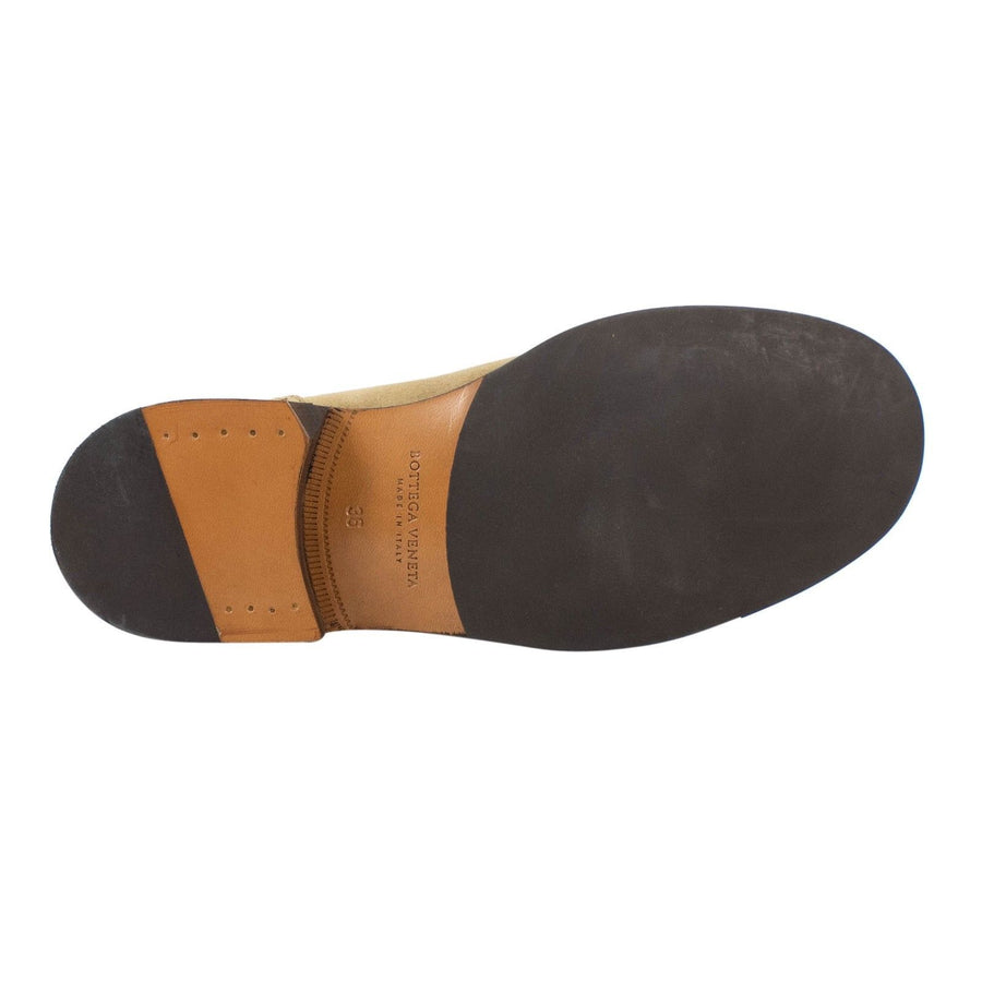 Suede Ankle Boots - Tan