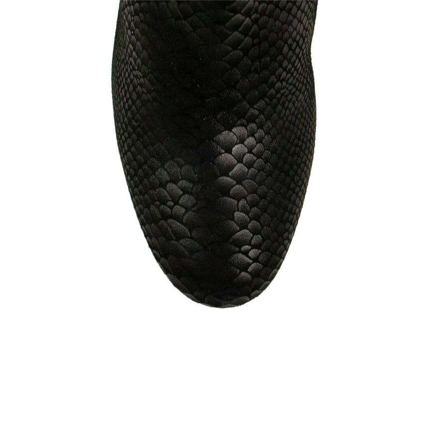 Nubuck 'Turela' 85mm Booties - Black