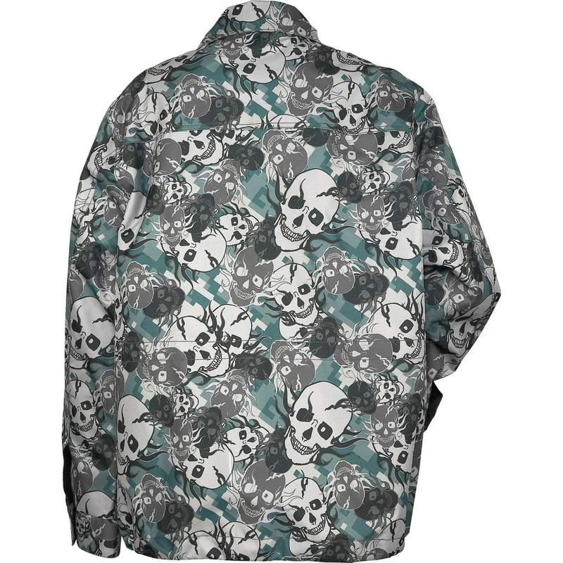 Casual Outfitters Water-Resistant Skull Camo Jacket