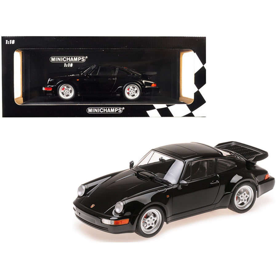 1990 Porsche 911 Turbo Black Limited Edition To 504 Pieces Worldwide 1/18 Diecast Model Car By Minichamps 155069104