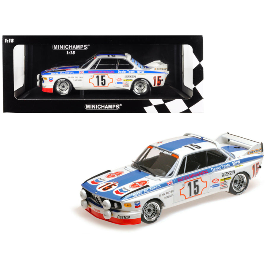 Bmw 3.0 Csl #15 Harald Menzel / Alain Peltier Bmw Alpina 24 Hours Spa 1973 (malcolm Gartian Racing) Limited Edition To 336 Pieces Worldwide 1/18 Diecast Model Car By Minichamps 155732695