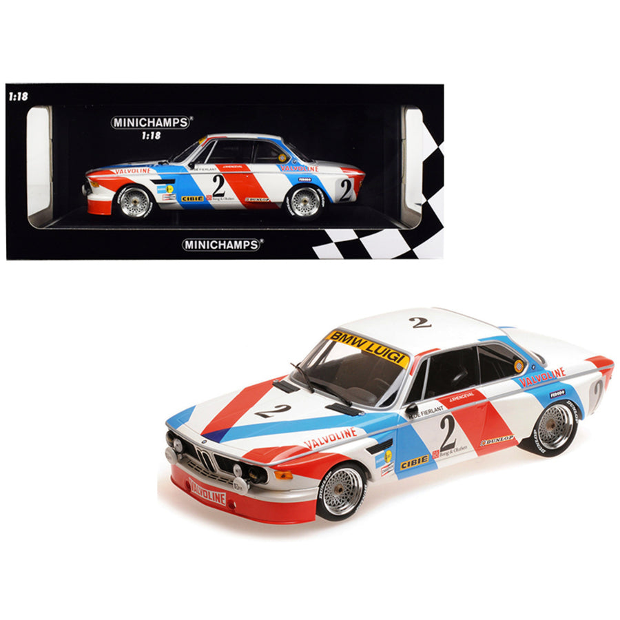 Bmw 3.0 Csl #2 De Fierlant / Xhenceval Winners 24 Hours Spa 1975 (luigi Racing) Limited Edition To 360 Pieces Worldwide 1/18 Diecast Model Car By Minichamps 155752602