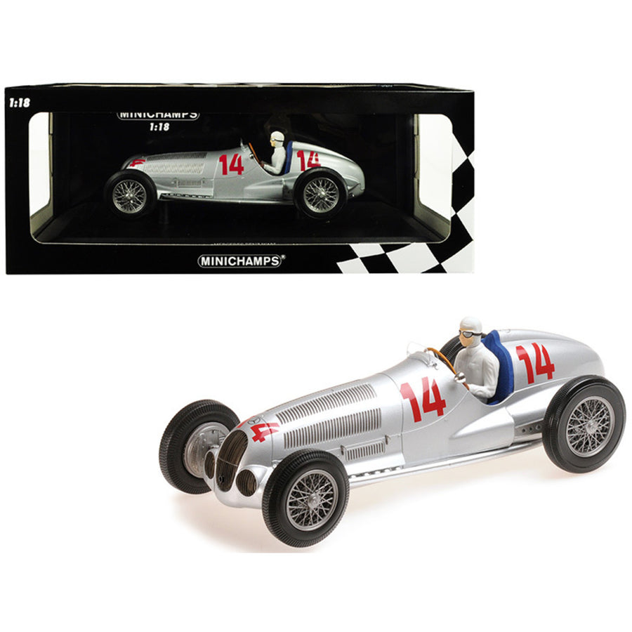 Mercedes Benz W125 (daimler-benz Ag) #14 Manfred V. Brauchitsch 2nd Place 1937 Gp Von Deutschland (the German Grand Prix) Limited Edition To 300 Pieces Worldwide 1/18 Diecast Model Car By Min 155373114