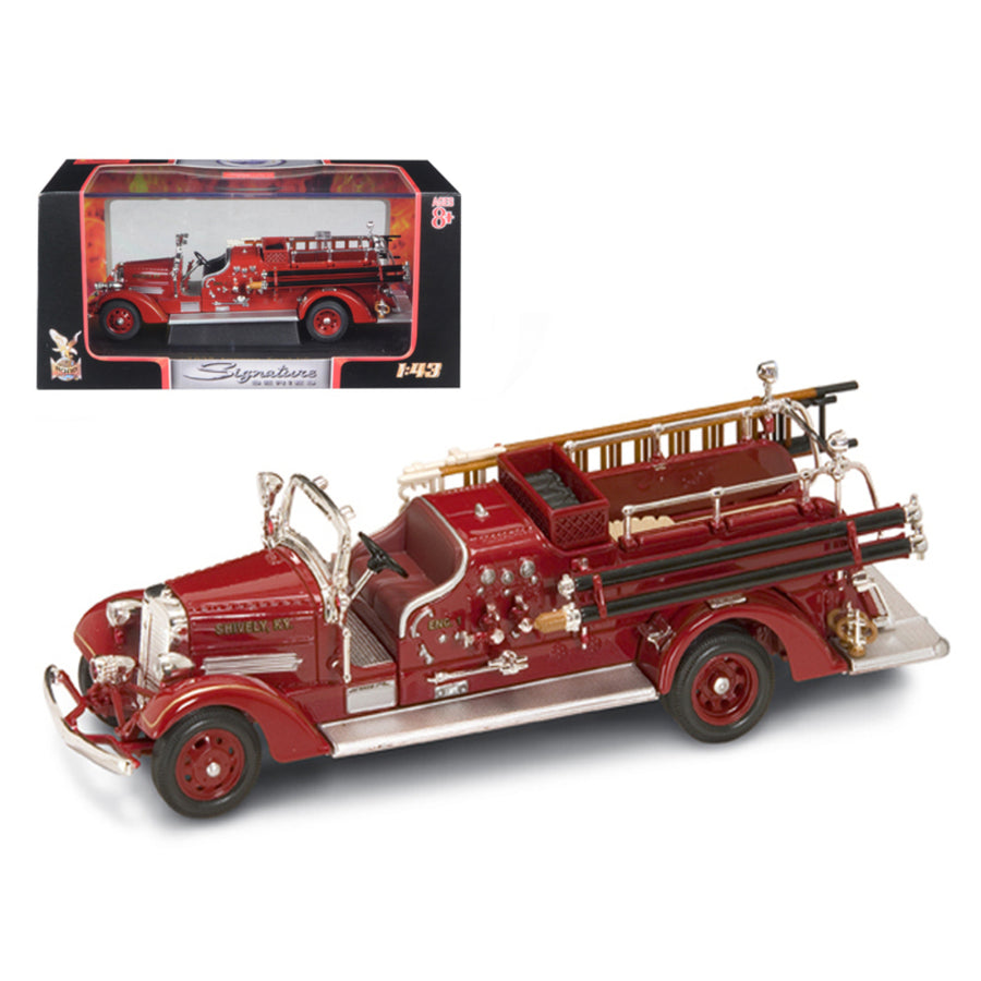 1938 Ahrens Fox Vc Fire Engine Red 1/43 Diecast Model By Road Signature 43003r