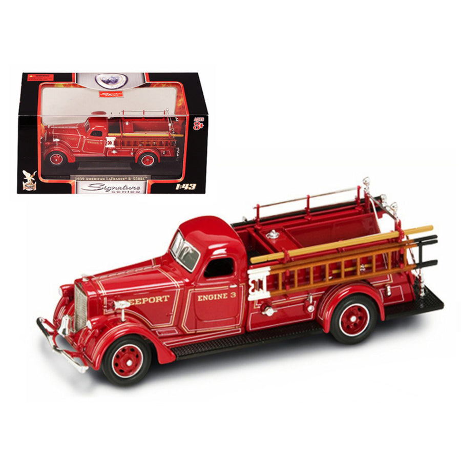 1939 American Lafrance B-550rc Fire Engine Red 1/43 Diecast Car Model By Road Signature 43007r