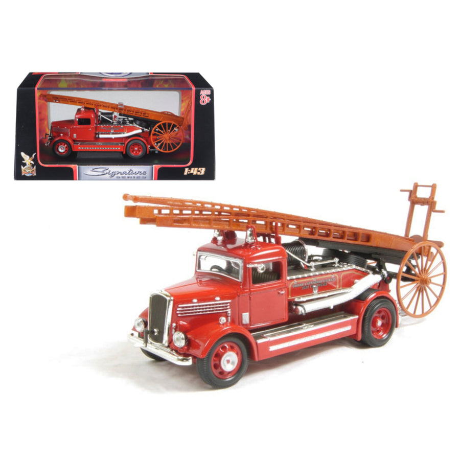 1938 Dennis Light Four Fire Engine Red 1/43 Diecast Car Model By Road Signature 43011r