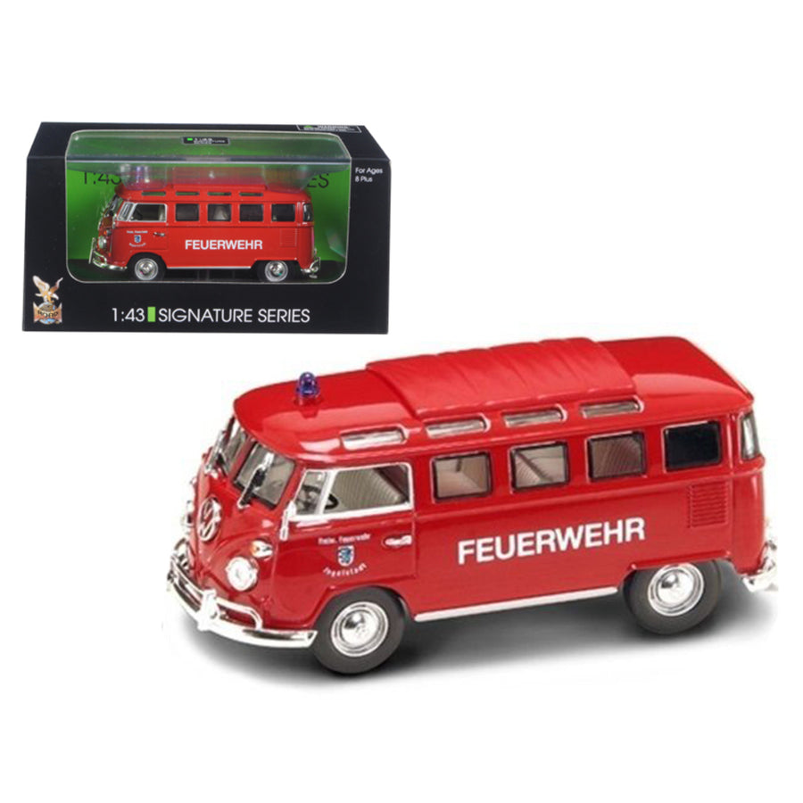 1962 Volkswagen Microbus Police Fire Department 1/43 Diecast Car Model By Road Signature Ym43211