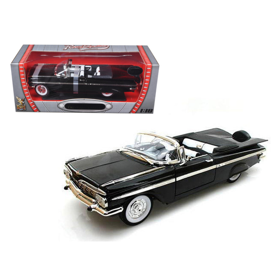 1959 Chevrolet Impala Black Limited Edition To 600pc 1/18 Diecast Model By Road Signature 82118bk