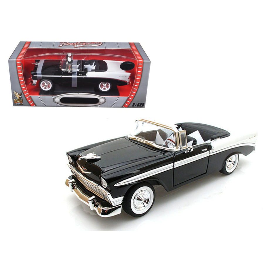 1956 Chevrolet Bel Air Black Limited Edition To 600pc 1/18 By Road Signature 82128bk