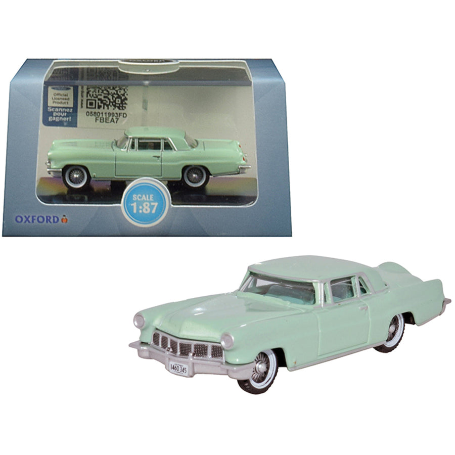 1956 Lincoln Continental Mark Ii Summit Green 1/87 (ho) Scale Diecast Model Car By Oxford Diecast 87lc56003