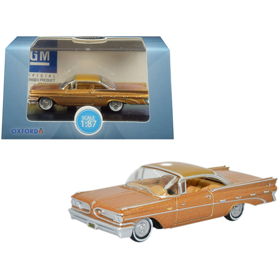 1959 Pontiac Bonneville Coupe Canyon Copper Metallic 1/87 (ho) Scale Diecast Model Car By Oxford Diecast 87pb59001