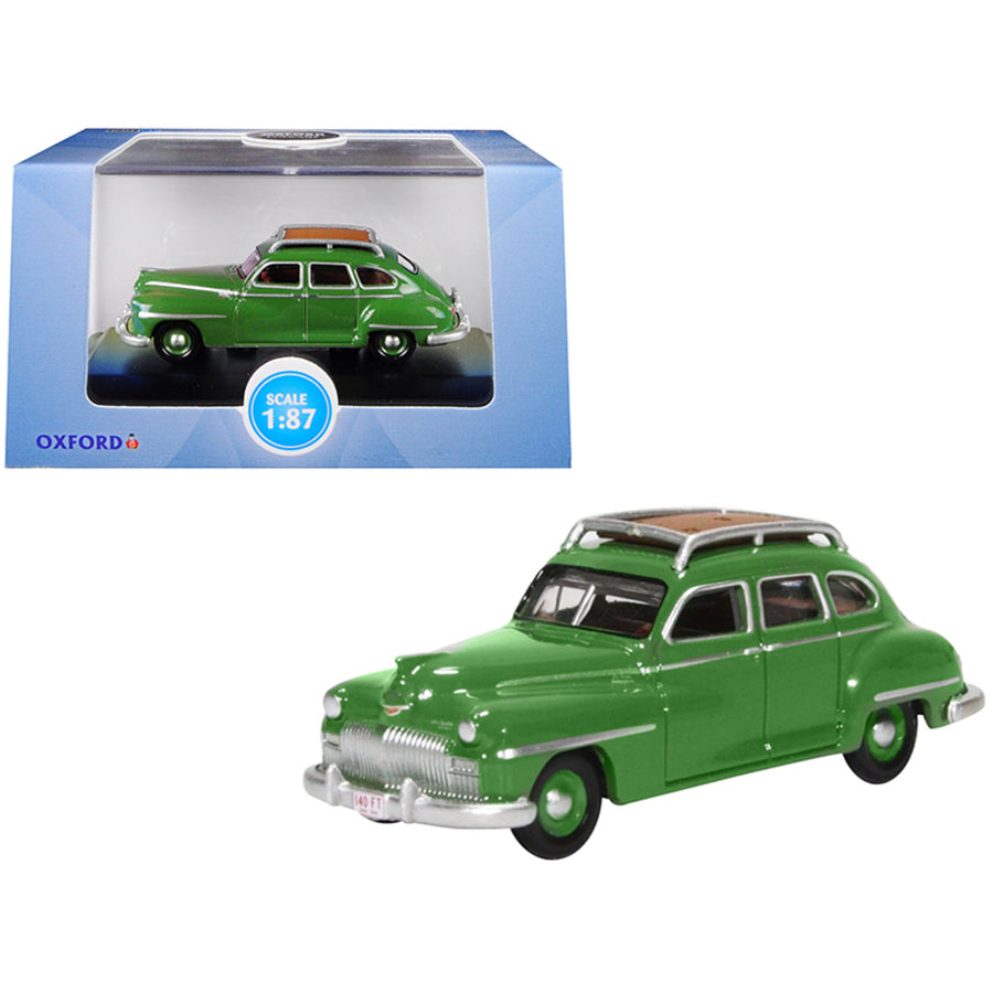 1946-1948 Desoto Suburban With Roof Rack Noel Green 1/87 (ho) Scale Diecast Model Car By Oxford Diecast 87ds46001