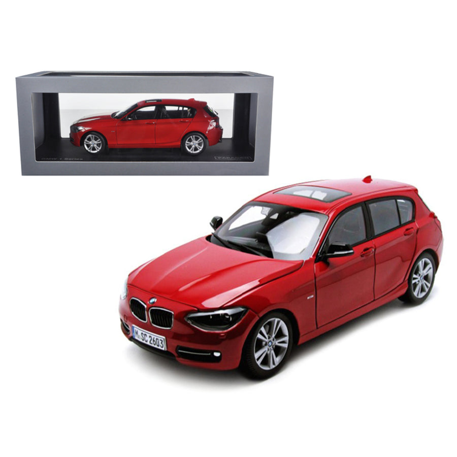 Bmw F20 1 Series Red 1/18 Diecast Car Model By Paragon 97004r