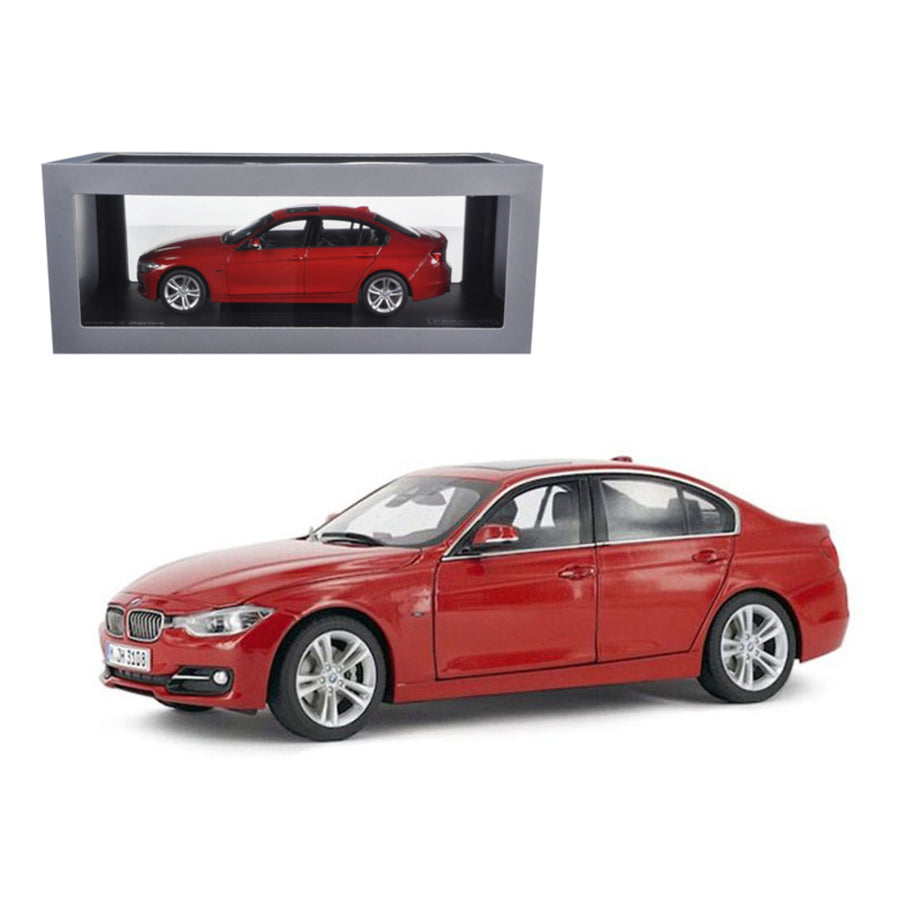 Bmw F30 3 Series Melbourne Red 1/18 Diecast Car Model By Paragon 97024r